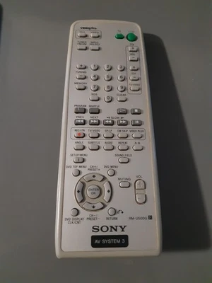 SONY DVD VCR HOME THEATRE REMOTE CONTROL RM-U500G for AVDK150G DAVD150G - Image 1 of 2