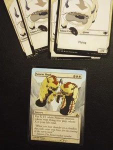 Sky Bison Storm Herd MTG Hand Painted extended art Korra Guildpact with tokens - Picture 1 of 1