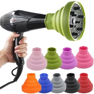 Difusor de rizos de cabello de silicona universal - Herramienta de peinado para secador de pelo - Imagen 1 de 18