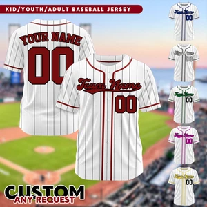 Maglia Baseball Squadra Personalizzata, Nome e Numero Personalizzata Jersey Per Gli Amanti del Baseball - Foto 1 di 3