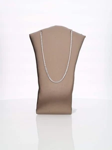 Catenina in Oro Bianco 18 kt - Lavorazione tridimensionale - Foto 1 di 2