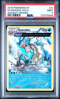 GYARADOS 2015 Pokémon XY Ancient Origins Holo 21/98 - PSA 9 - Image 1 of 2