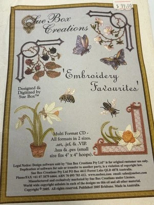 Sue Box Creations “Embroidery Favourites” FREE POSTAGE - image 1 of 4