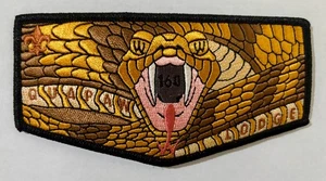 BOY SCOUT OA QUAPAW LODGE 160 BSA NATURAL STATE AR COUNCIL SNAKE FLAP MINT - Picture 1 of 3