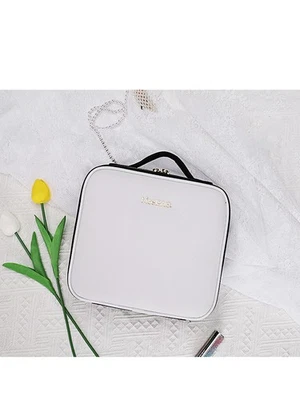 Travel Makeup Train Case Storage Bag With Mirror Lights Cosmetic Bag Organizer - Изображение 1 из 4