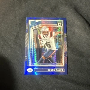 2024 Donruss Optic Javon Baker Blue Hyper Prizm Rated Rookie Card RC - Picture 1 of 2