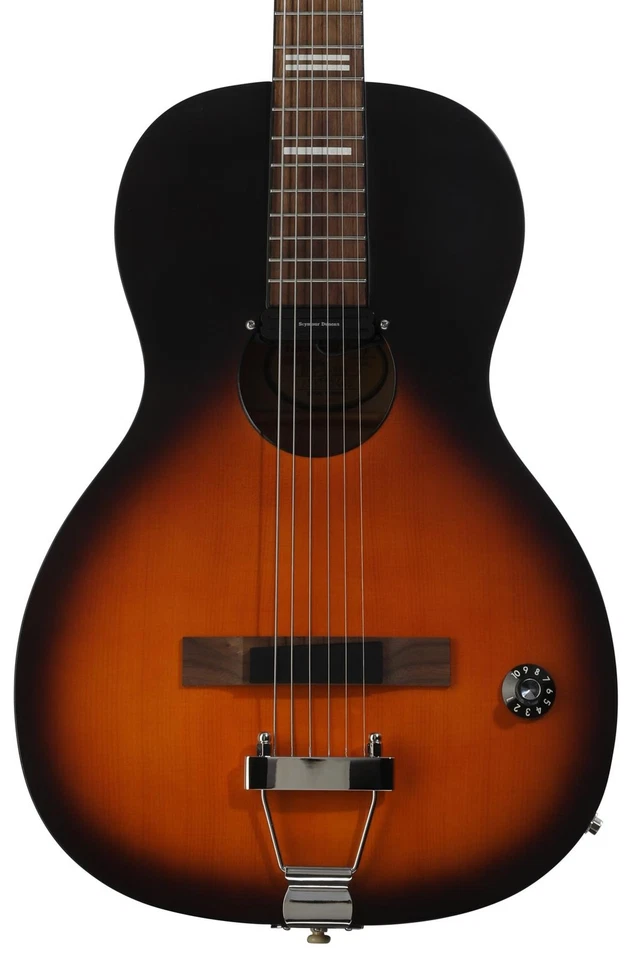 Guitarra eléctrica acústica Recording King Dirty 30s Series 9 Single 0 - Negra Foto 1 de 4