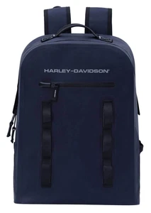 Harley-Davidson Waterproof Backpack, H-D Logo & Adjustable Straps – Blue - Picture 1 of 4