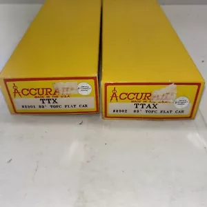 Accurail 9107 TTX TTWX 89’ Flat Car Unassembled Kits HO - New - Picture 1 of 2