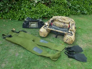 Gunnison fishing belly boat + extras fly spinning tackle FISHING SET UP - Picture 1 of 14