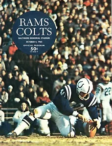 1964 Los Angeles Rams at Baltimore Colts Program - NEAR MINT! - Picture 1 of 1