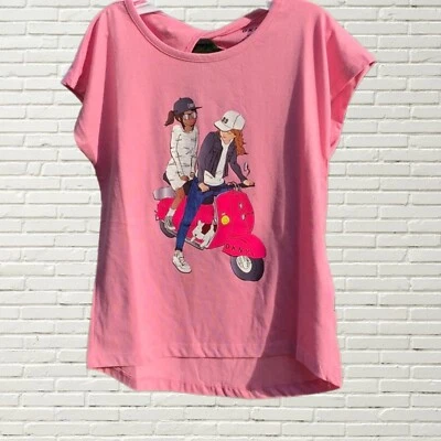 DKNY Balloon Girls Pink T Shirt Top Girls Youth, New Size 8 - Image 1 of 4