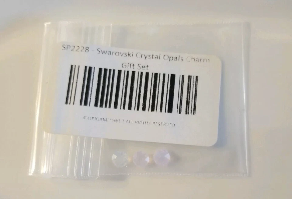 NUEVO Auténtico Origami Búho Swarovski Cristal Ópalos Dije Juego de 3 Regalo Foto 1 de 1