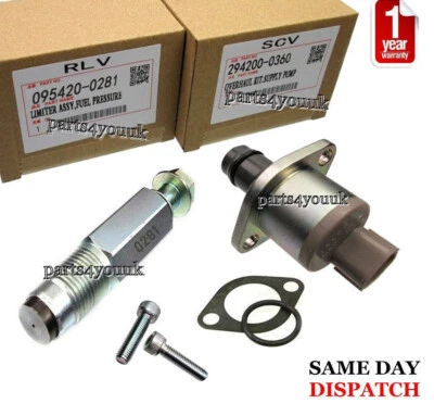 fit NISSAN NAVARA D40 2.5 DCI FUEL PUMP REGULATOR & RAIL LIMITER RELIEF VALVE  - Image 1 of 2