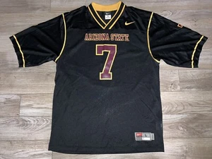 ASU Arizona State Sun Devils #7 Black Out Nike Jersey Large LG mens - Picture 1 of 3