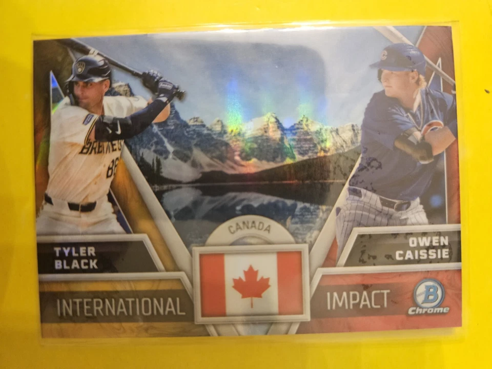 2024 Bowman Chrome International Impact #II25 Tyler Black & Owen Caissie - Image 1 of 1
