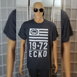 ECKO UNLTD TSHIRTS MEN REGULAR FIT SHORT SLEEVE SIZE XL ECKO LOGO GRAPHIC GREY  - Picture 1 of 7
