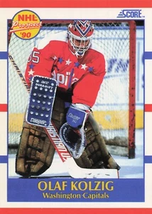 Olaf Kolzig #392 - 1990 Score - Washington Capitals - NHL Hockey - Prospect - Picture 1 of 2
