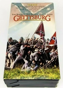 Gettysburg 1993 2-VHS Tape Widescreen Edition Turner Tested Martin Sheen - Picture 1 of 8