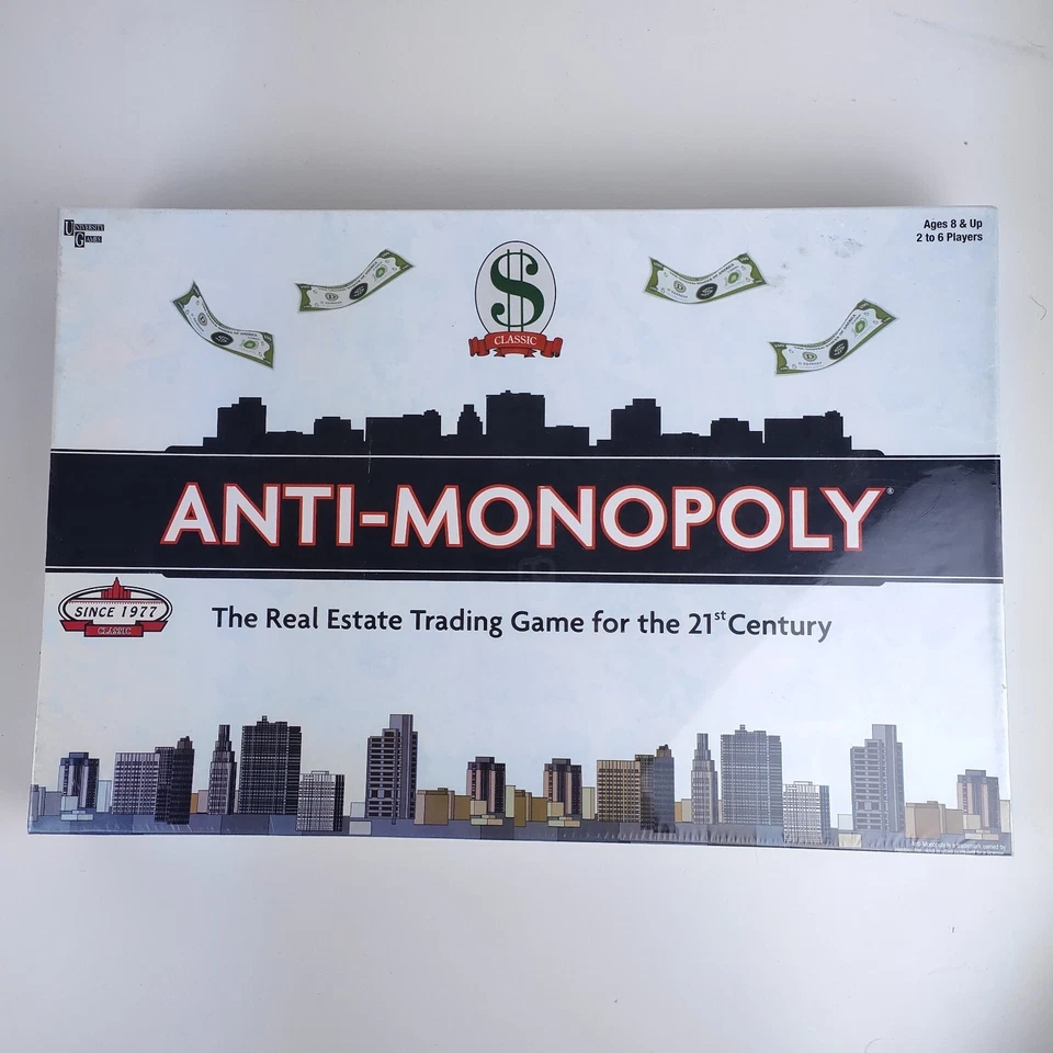 Anti Monopoly University Games Board Game 2005 *