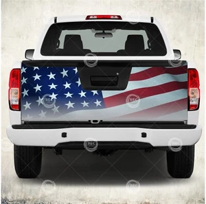 American Flag Tailgate Wrap Vinyl graphic laminated matte or glossy - Picture 1 of 2