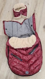 7 A.M Enfant Polar Igloo Berry Carrier Cover & Stroller Blanket With Hood - Picture 1 of 10