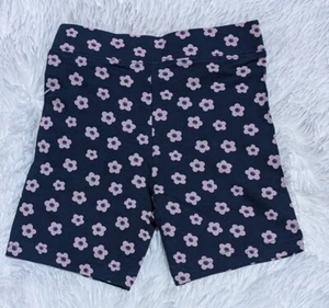Little Trends Girls Whimsical Shorts for Bright Young Minds NWT Navy Blue floral - Picture 1 of 5
