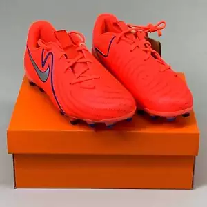 NIKE Kids Cleat Phantom GX II Academy X Haaland FG/MG Sz 2.5y Bright Crimson/Whi - Picture 1 of 15