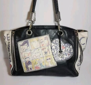 BRIGHTON FASHIONISTA TOM CLANCY SUPER GLAM CHIC HAUTE COUTURE PARIS LARGE TOTE - Picture 1 of 17