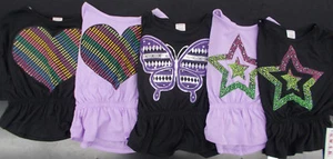 Girls S.W.A.K. Assorted Black & Purple Shirts Made In The USA Size 4 - 6X - Picture 1 of 16
