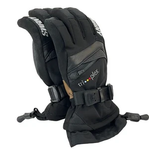 Guanti Swany X-Change Jr bambini taglia small 5-6 neri con pelle sci impermeabili nuovi con etichette - Foto 1 di 10