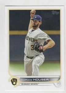 (10) LOTTO 2 CARTE ADRIAN HOUSER 2022 TOPPS SERIE #486 MILWAUKEE BREWERS - Foto 1 di 1