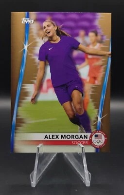 2021 Topps US Olympics & Paralympics Team Hopefuls Gold /99 Alex Morgan #21  - Image 1 of 3
