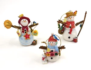 Snowman Christmas Tree Ornaments Bradford Editions 2nd issue Snow Family Friends - Picture 1 of 12