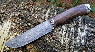 A.Maruschin Russland OutdoorMesser Таёжный Damaststahl tordiert HRC 62Handarbeit - Bild 1 von 4
