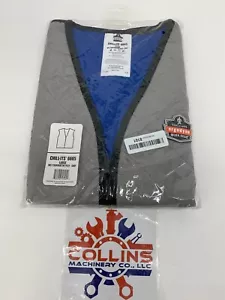 Ergodyne Chill-ITS 6665 Large Wet Evaporative Cooling Vest Gray - Picture 1 of 5