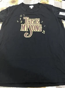 Camiseta Lularoe L Liv Gráfica Acanalada “This Is My Song” Grande Música Negra #427 - Imagen 1 de 4