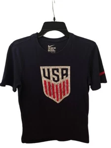 Nike Team USA Hockey Shirt Men Medium Red White Blue Olympic Athletic Tee - Picture 1 of 5