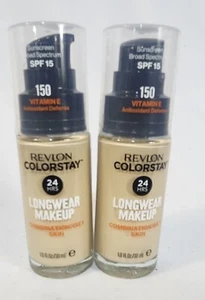 Revlon ColorStay Makeup 150 with Vitamin E SPF 15 - TWO 1 fl oz bottles - Picture 1 of 1