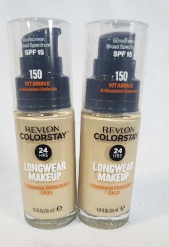 Revlon ColorStay Makeup 150 with Vitamin E SPF 15 - TWO 1 fl oz bottles - Image 1 of 1