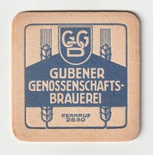 1 alter VK Bierdeckel aus Guben, heute Gubin in Polen