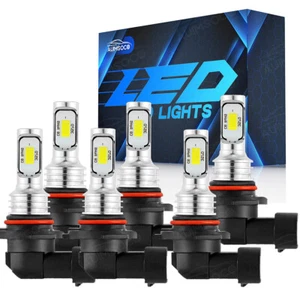 For Toyota Matrix 2003-2008 LED Headlight High Low Beam+ Fog Light Bulbs Kit L+R - Foto 1 di 14