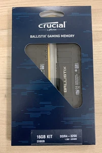 Crucial Ballistix Gaming 16GB (2x8GB) DDR4 RAM 3200MHz (BL8G32C16U4B.8FE) - Picture 1 of 4