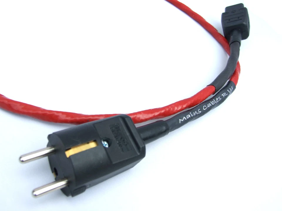 MAINS CABLE R US NO.91 POWER LEAD - BELDEN 83803 CABLE - SCHUKO PLUG - 2 METRES - Image 1 of 1