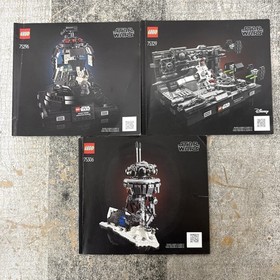 LEGO Star Wars Diorama Instruction Manuals Lot 75296 75329 75306