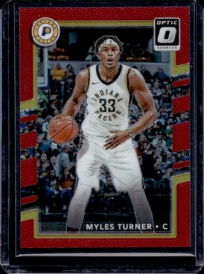 Donruss Optic Myles Turner 2017-18 rojo #83/99 Pacers Foto 1 de 2