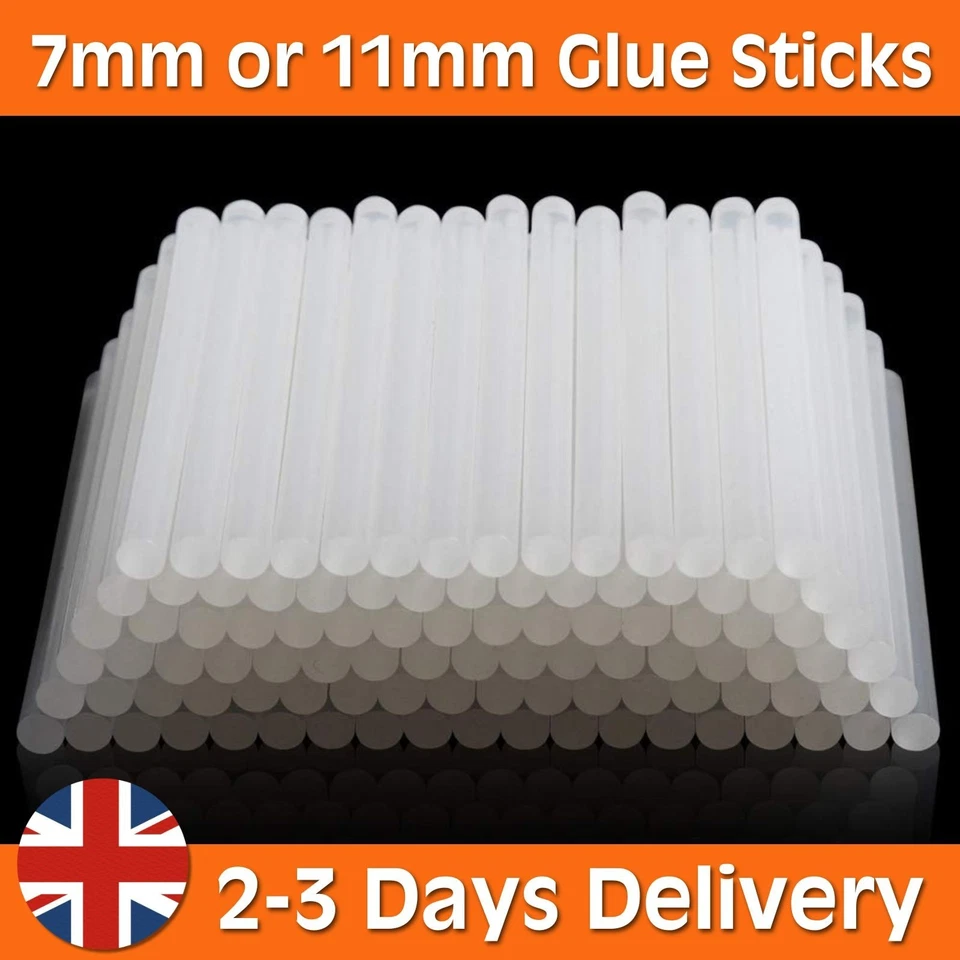 HOT MELT GLUE GUN STICKS 7mm / 11mm x 300mm LONG FOR CRAFT ADHESIVE CLEAR MINI - Image 1 of 4