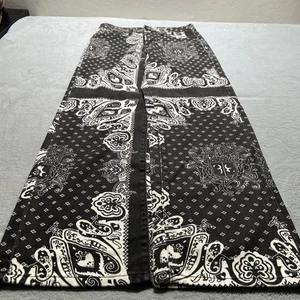Y2k 2000s Beyond Baggy Jeans 30x30 Paisley Hamilton Wide Leg Baggie Loose Black - Bild 1 von 13
