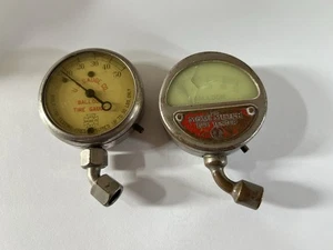 2 Oldtimer Moto Meter Ballon Reifen Tester Auto KFZ Druck U.S.Gauge Co. - Bild 1 von 9