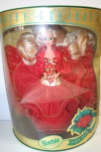 Bambola Barbie Happy Holidays 1993 - Edizione Speciale Hallmark - Mattel #10824 NRFB - Foto 1 di 4